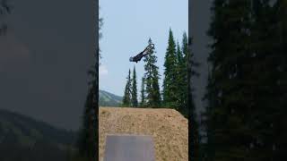 What a run from @brett_rheeder in silverstar bike park filmed by KaddyFPV