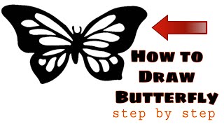 How to Draw Simple Butterfly Drawing for Kids || Pencil Artwork by yashraj arts