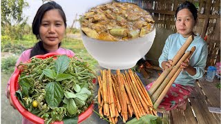 Cooking Wild Vegetables | Collecting Fiddle head fern in the Jungle