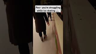 Ice skating 😂#iceskating #funny #fun #funnymoments