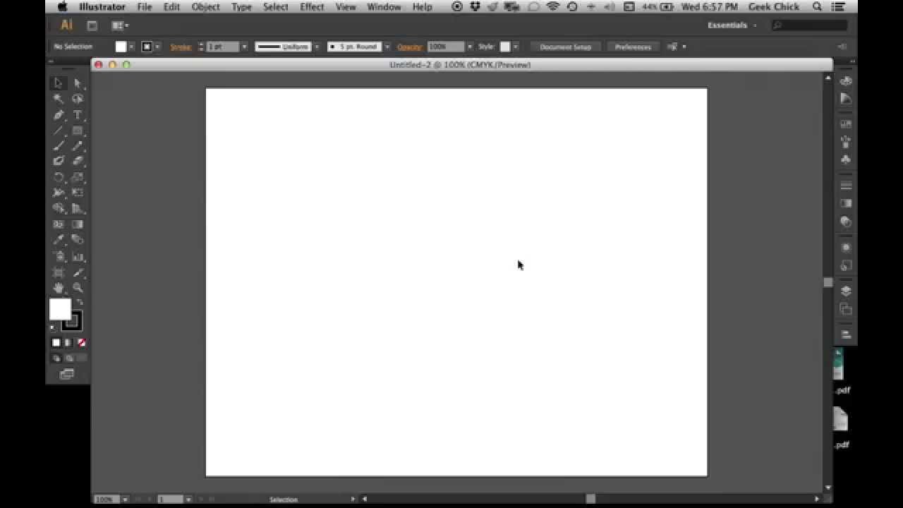 Intro To Adobe Illustrator: Workspace - YouTube