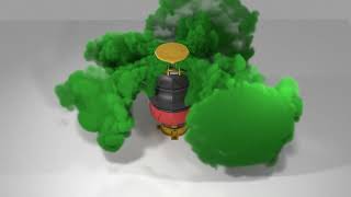 Caustic gas trap test 2