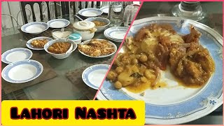 Lahori Nashta#short|Alo chane ka salan|Chicken Karahi|Fried Adna Masala|Suji ka halwa