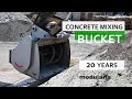 Excavator Concrete mixing bucket - Cross mixing system