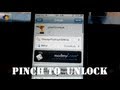 pinch to unlock