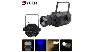 YUER 30W/60W COB Warm White/COB Cool White/RGBW Mini Zoom Spotlight DMX512 Follow spot lights