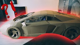 How to create Lamborghini from Cardboard (Lamborghini Aventador)