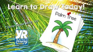 Teaching Kids How to Draw: How to Draw a Palm Tree