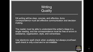 Military Memo Writing for SEMO GOLD