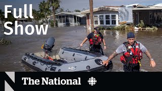 CBC News: The National | Hurricane Ian rescues, Power outages, Pakistan health crisis