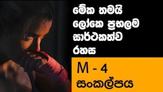 මේක තමයි ලෝකේ  ප්‍රභලම සාර්ථකත්ව රහස - M - 4: The Ultimate Framework for Success