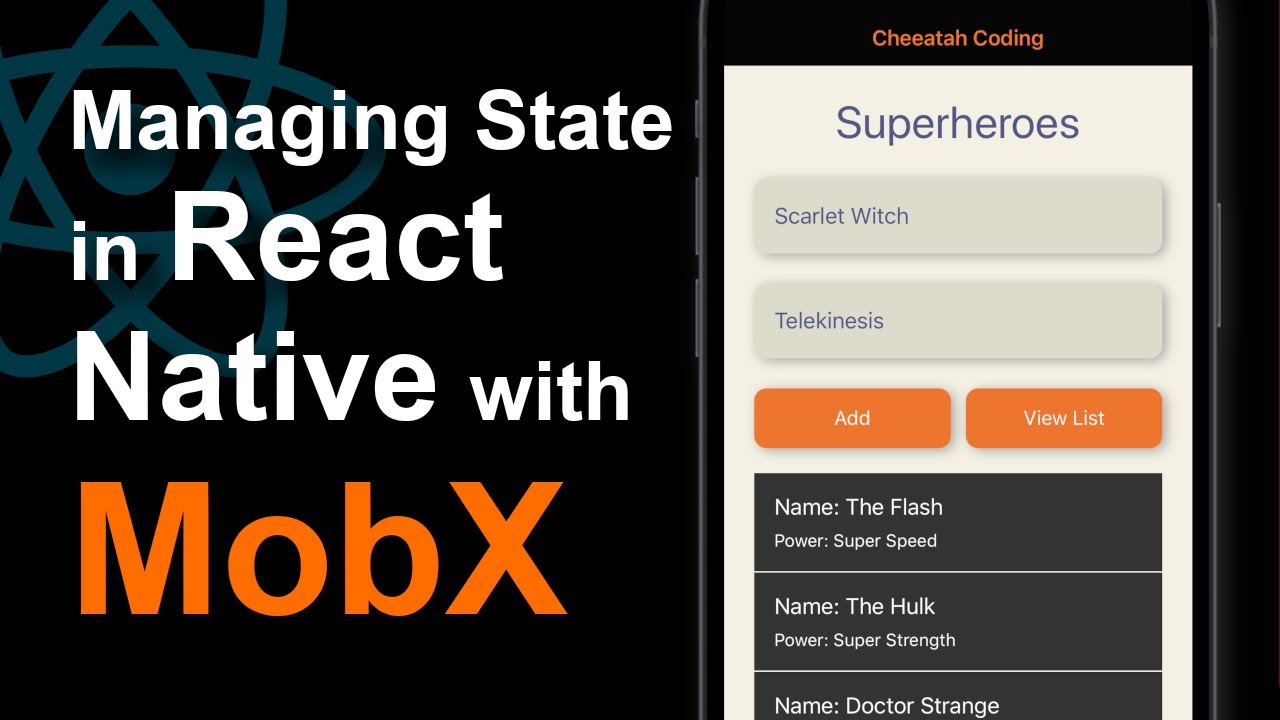 State Management In React Native With Mobx - The Basics - YouTube