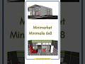 Desain ruang penataan peralatan & investasi ruang usaha minimarket minimalis ukuran 6x8 m #desain