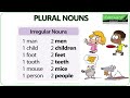 plural nouns in english regular u0026 irregular plural nouns plurals spelling