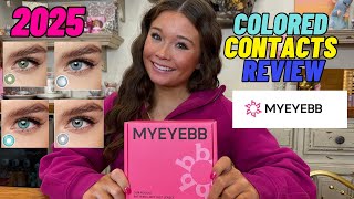 💚👀💙COLORED CONTACT LENS REVIEW - MYEYEBB💚👀💙