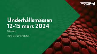 Camfil på Underhållsmässan 12 - 15 mars 2024