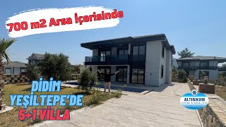 Didim Yeşiltepe’de 700 m2 Arsa İçerisinde 5+1 Müstakil Villa | Şömineli | #Didim #VillaTuru