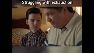 Young Sheldon gets exhausted from working as paper boy