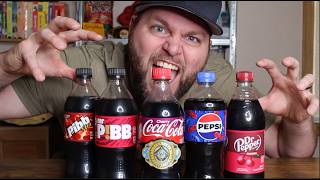 Cherry Cola Showdown 🍒 | Pepsi vs Coca Cola vs Mr. Pibb vs Dr. Pepper vs Pibb Xtra
