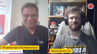 The Power of Voice Actors for Your Business With Grant Johnson | KAJ Masterclass LIVE