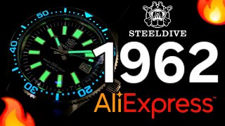 🛑ESTE CHINAZO ES UN RELOJAZO🔥STEELDIVE SD1962🤿 #aliexpress