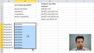 Tabulacao de dados no Excel