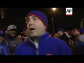 Cubs Fans Celebrate World Series Game 5 Win