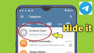 Telegram me archive chat hide kaise se kare | Telegram me archive chat kaise chupaye