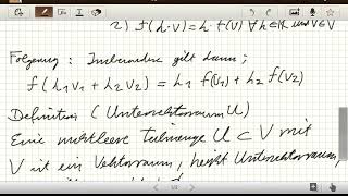 Beweis zu: Der Kern einer linearen Abbildung ist ein Untervektorraum