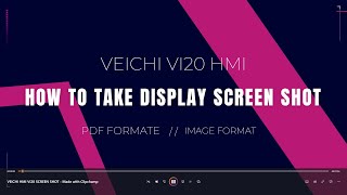 How to Take Screenshots on Veichi HMI VI20 and Save to USB as PDF/Image #VEICHI #automation #hmi