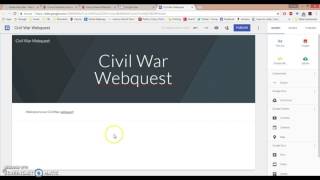 Google Sites/Webquest tutorial