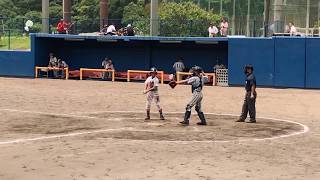 2017.07.22 熊本宇城ボーイズ 硬式野球 中学部 公式戦 in 鹿児島 亀井凌空くんバッティング 鹿児島大隅ボーイズさんと♪