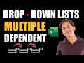 Multiple DROP DOWN Lists in Excel / Create Multiple Dependent Drop-Down Lists in Excel