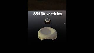 Futuristic cloth simulation ball physics 1-65536 vertices #blender #blender3d #physics #learning