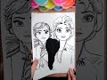 Frozen 2 Elsa and Ana Sand Art #shorts #satisfy #artwork #arts #satisfying  #painting #paint