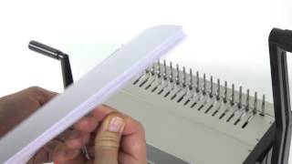 NZ Binding CM701 Manual Comb Binding Machine Demo