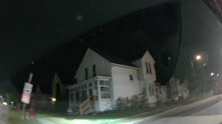 4K Dash Cam - Kenosha Wisconsin - Sheridan And Narrow North Side Streets After Dark - September 2024