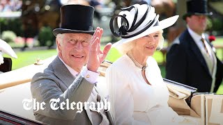 King, Queen and the Prince and Princess of Wales arrive at Royal Ascot in style