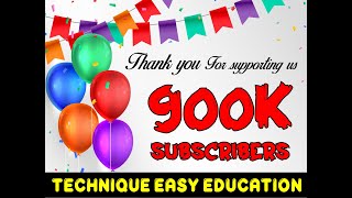 ৯ লক্ষ ভালোবাসার পরিবার || 900K Subscribers || TEE