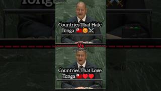 Countries That Hate Tonga Vs Countries That Love Tonga #shorts