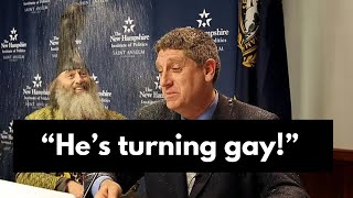 Vermin Supreme turns anti-gay candidate Randall Terry Gay by throwing glitter bombs