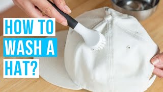 How to WASH A HAT? | clean and remove stains from BASEBALL CAP