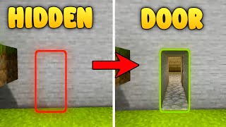 Minecraft How To Make a Hidden Piston Door!