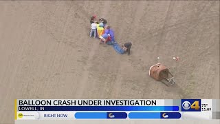 Hot air balloon struck NW Indiana power lines, burning three people in basket