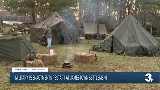 Military reenactments at Jamestown