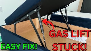 Ottoman Bed Gas Lift Is Not Working - How To Fix a Stuck Gas Lift on bed -Bed leaver doesn't go down