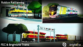 [Roblox Railfanning]: FEC and Brightline Trains