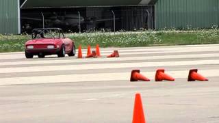 Patrick autocrossing a Lotus Elan