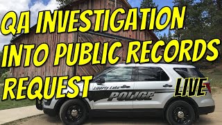 Public Records Request Investigation & 1st Amendment Audit