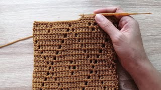 DIY​ crochet cross bag pattern for beginner ถักกระเป๋าสะพายข้าง ลายข้าวหลามตัด